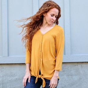 Mustard Button Tunic
